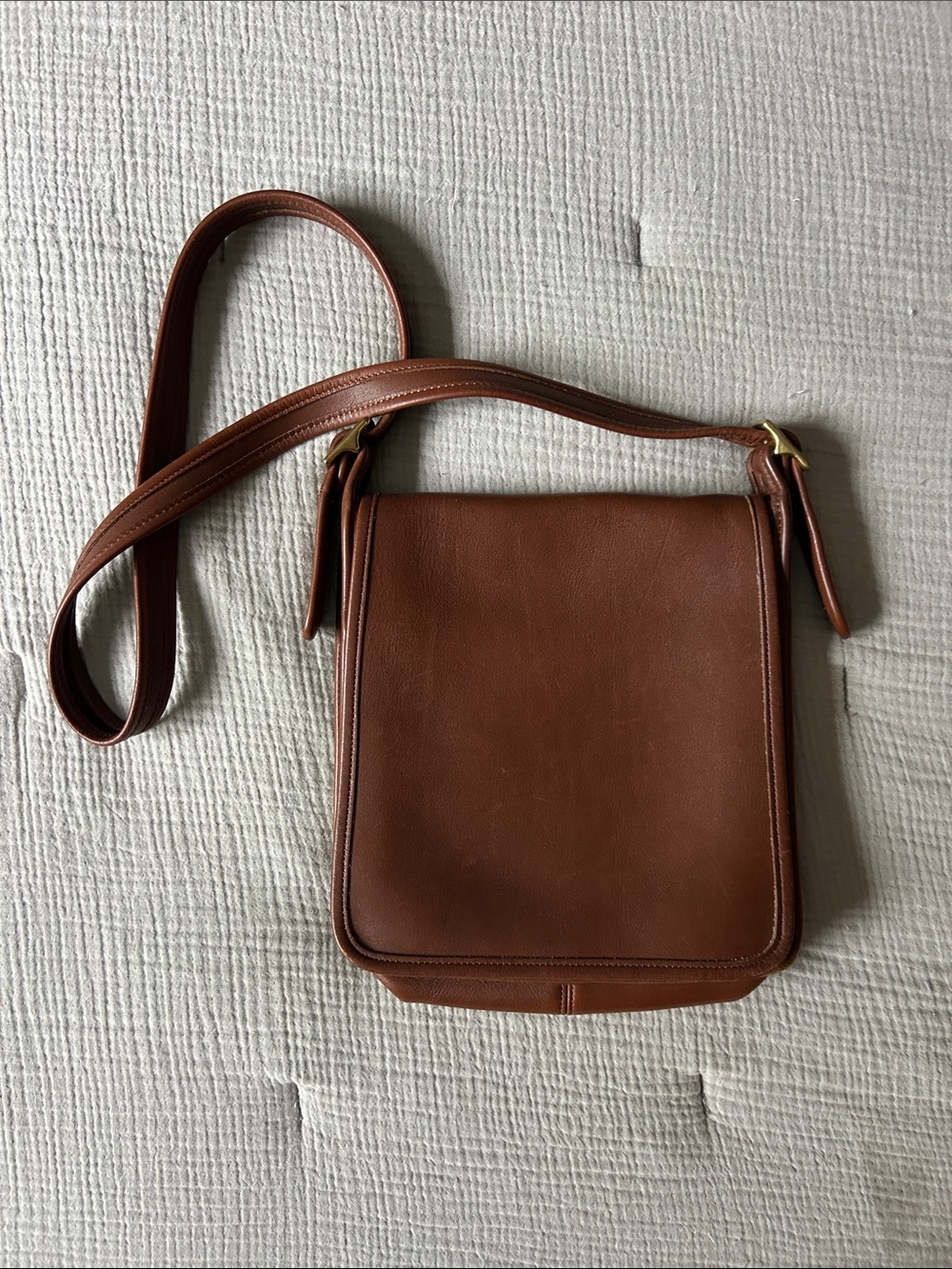 Coach Brown Leather Crossbody Shoulder Bag